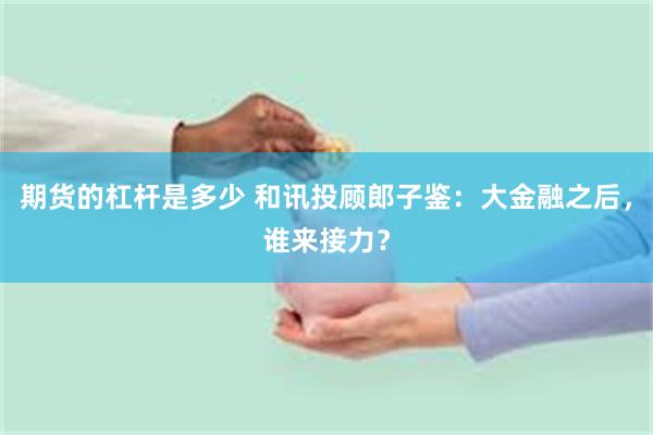 期货的杠杆是多少 和讯投顾郎子鉴：大金融之后，谁来接力？