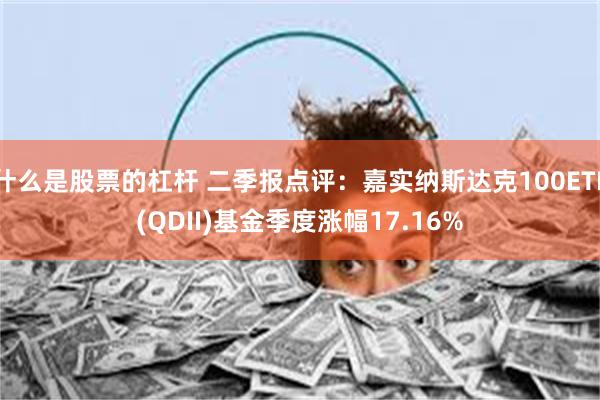 什么是股票的杠杆 二季报点评：嘉实纳斯达克100ETF(QDII)基金季度涨幅17.16%